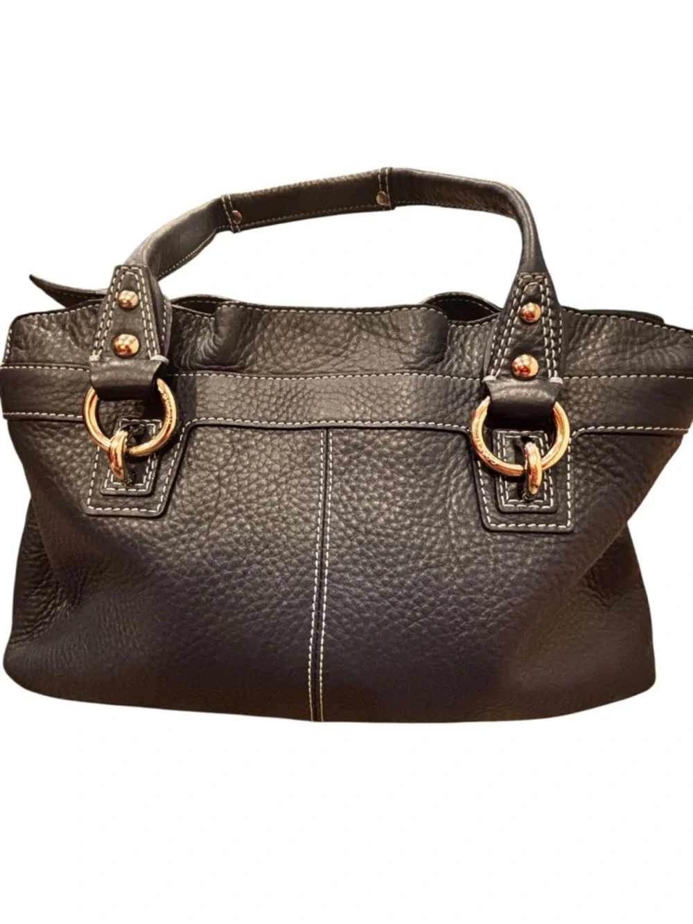 Coach Dark Blue Soft Leather Medium Size Handbag Number M0949-F14686 - Picture 4 of 9